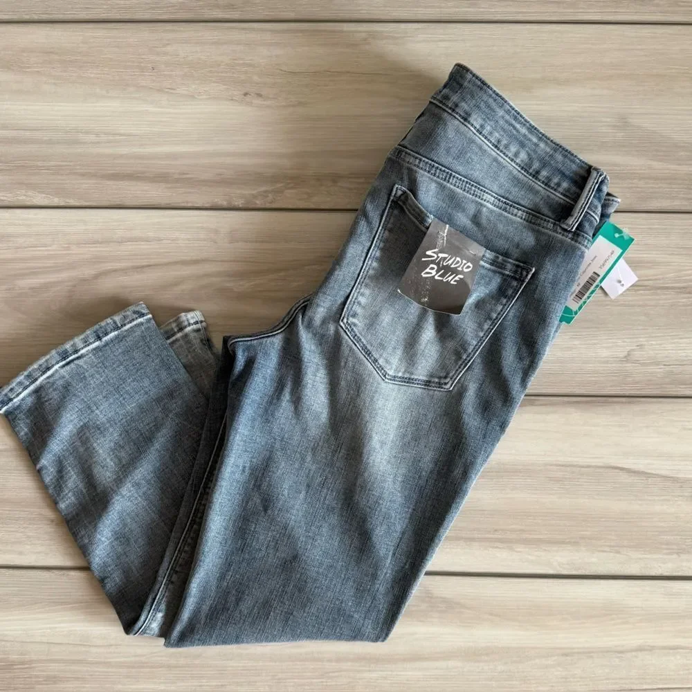 STUDIO BLUE Raya Mid Rise Cigarette Jean Blue 31P NWT STITCH FIX